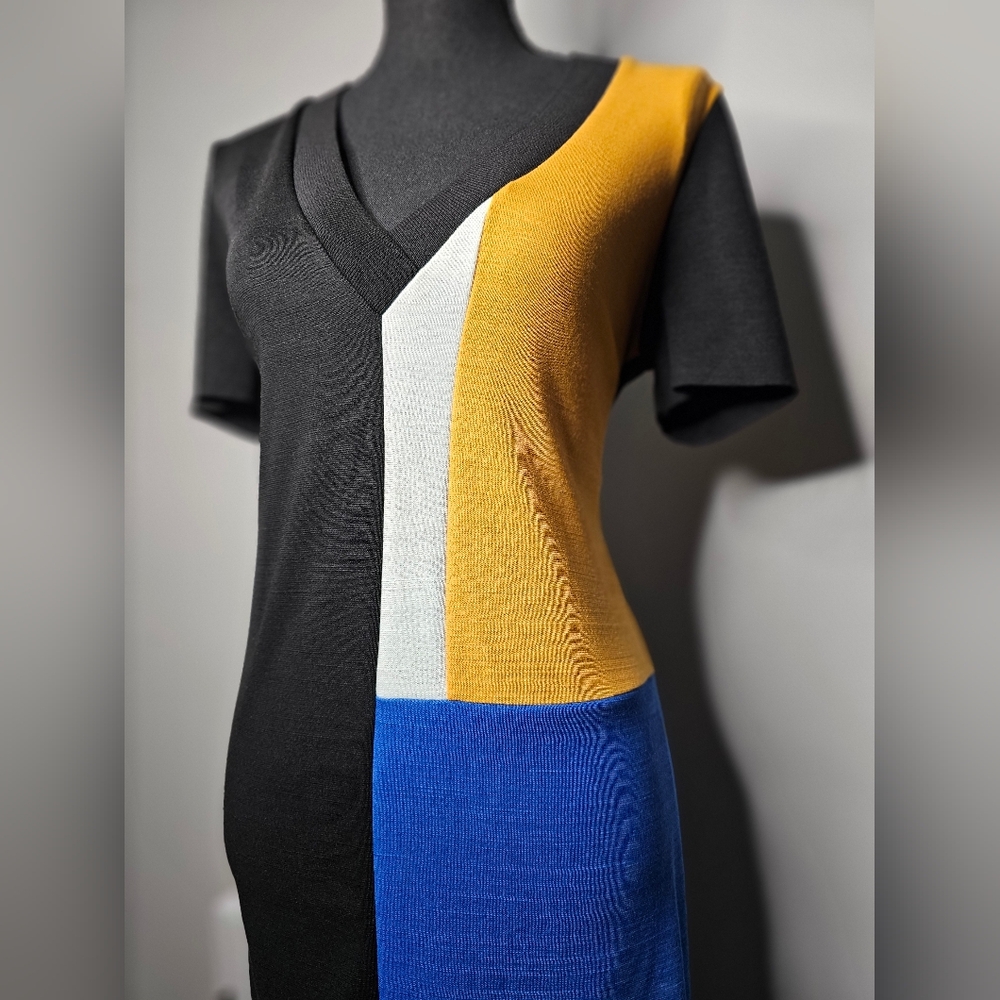 ZARA Color Block Dress - Picture 4 of 9